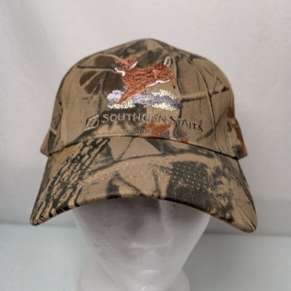 Southern States Deer Hunting Cap Hat Tree Leaf Camo Camouflage Canvas Farm Ag - Picture 2 of 14